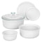Corningware French White 11 in. W X 9.83 in. L Bake Set White 6 pc 1074887 - alternate 1